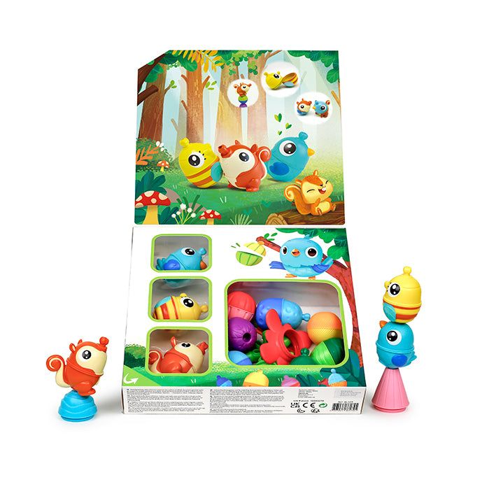 Lalaboom - Animal Gift Set (3 Animals, 8 Beads and accessories