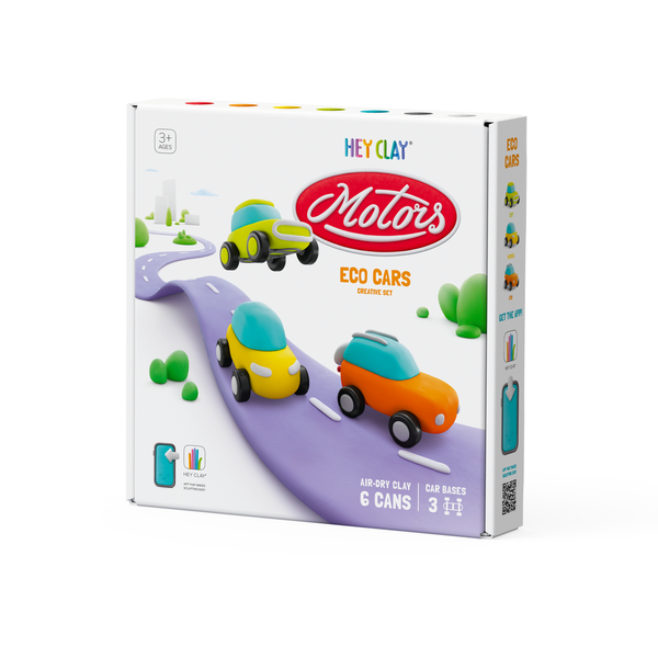 Hey Clay - Eco Cars Set (6 Cans)