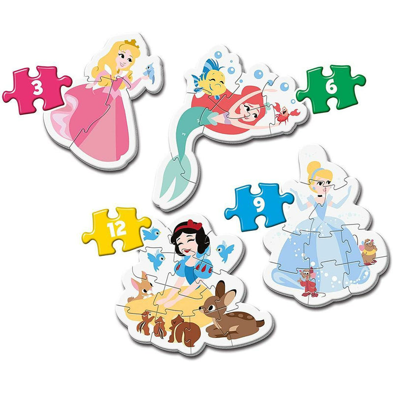 Super Colour: My First Puzzles - Disney Princess - 3, 6, 9 & 12pc