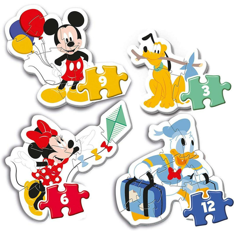 Super Colour: My First Puzzles - Disney Mickey Mouse - 3, 6, 9 & 12pc