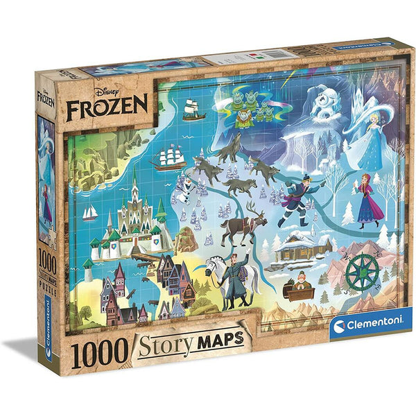 Disney Maps, Frozen - 1,000 pieces