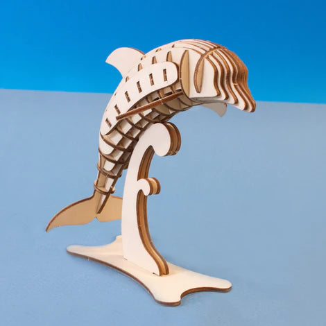 Ki-gu-mi Wooden 3D Puzzle - Dolphin