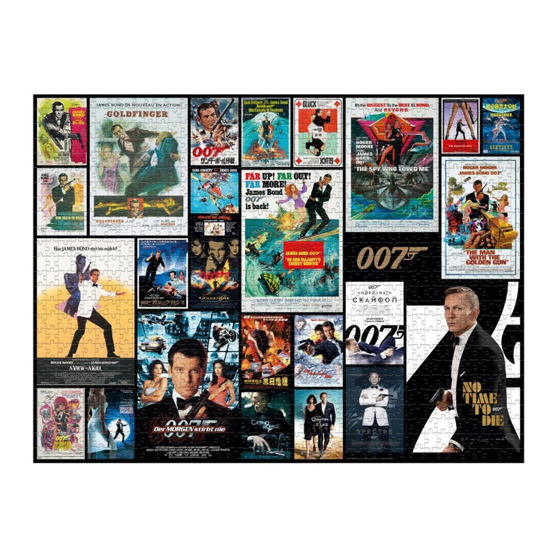 007 James Bond - All 25 Movie Posters, 1000 pieces