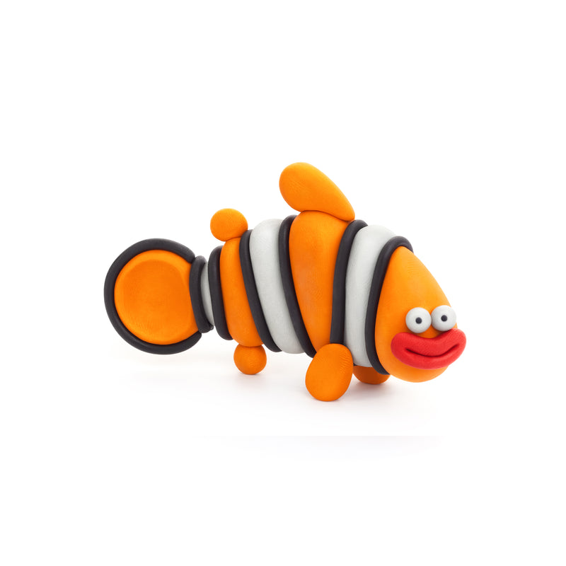 Hey Clay - Ocean (Clownfish, Discus Fish, Eel - 6 Cans)
