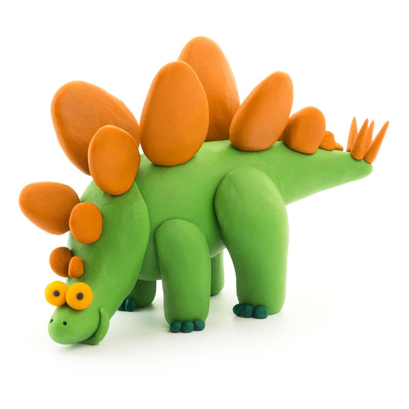 Hey Clay - Dinos (Stegosaurus, Pachycephalosaurus, Brachiosaurus - 6 Cans)