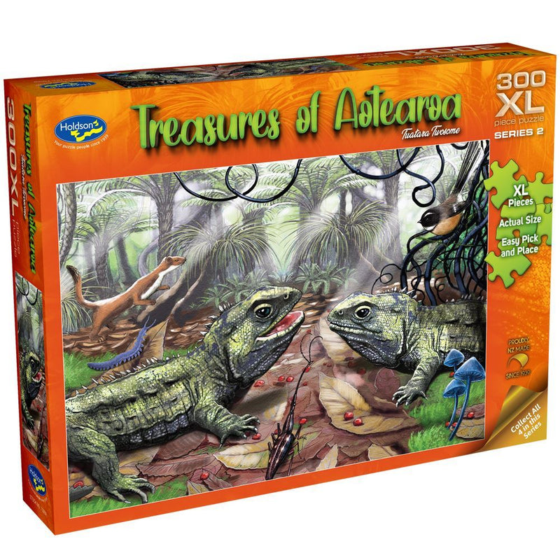 Treasures of Aotearoa: Tuatara Twosome - 300 pieces