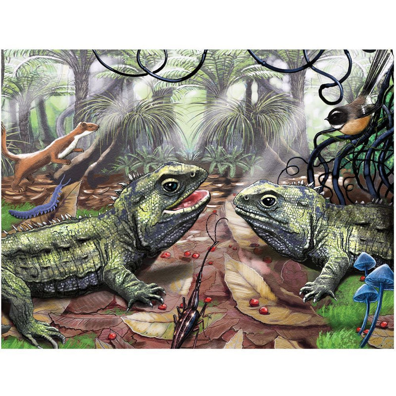 Treasures of Aotearoa: Tuatara Twosome - 300 pieces