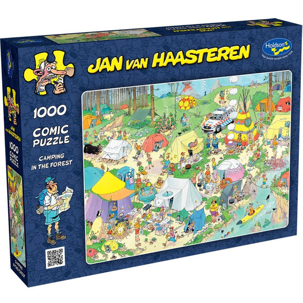 Jan Van Haasteren, Camping in the Forest - 1,000 pieces