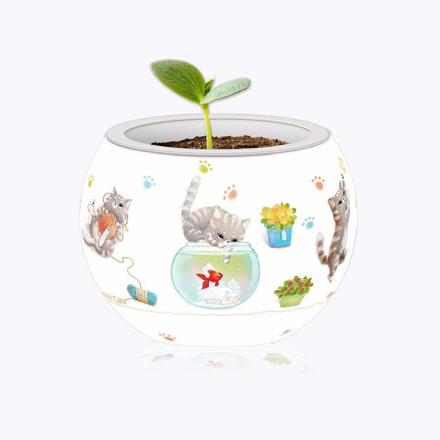 Flower Pot Puzzle, Cat’s Playtime - 80 Pieces