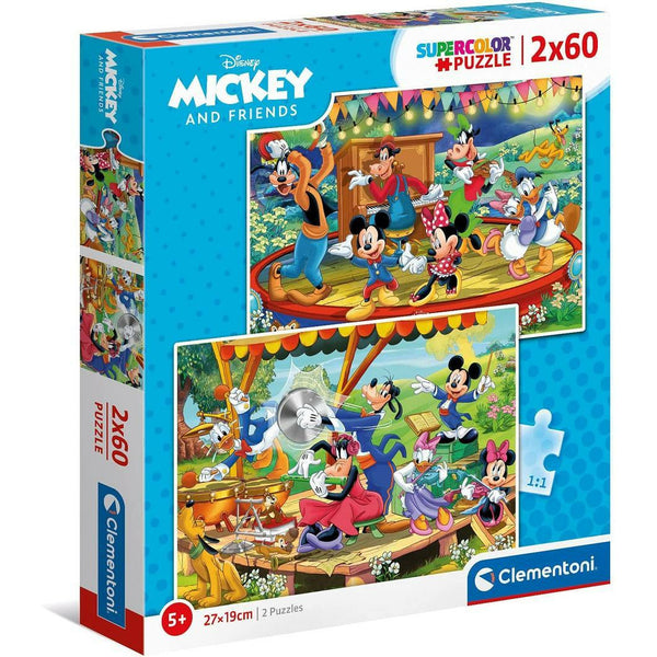Super Colour: Disney Mickey and Friends - 2 x 60pc
