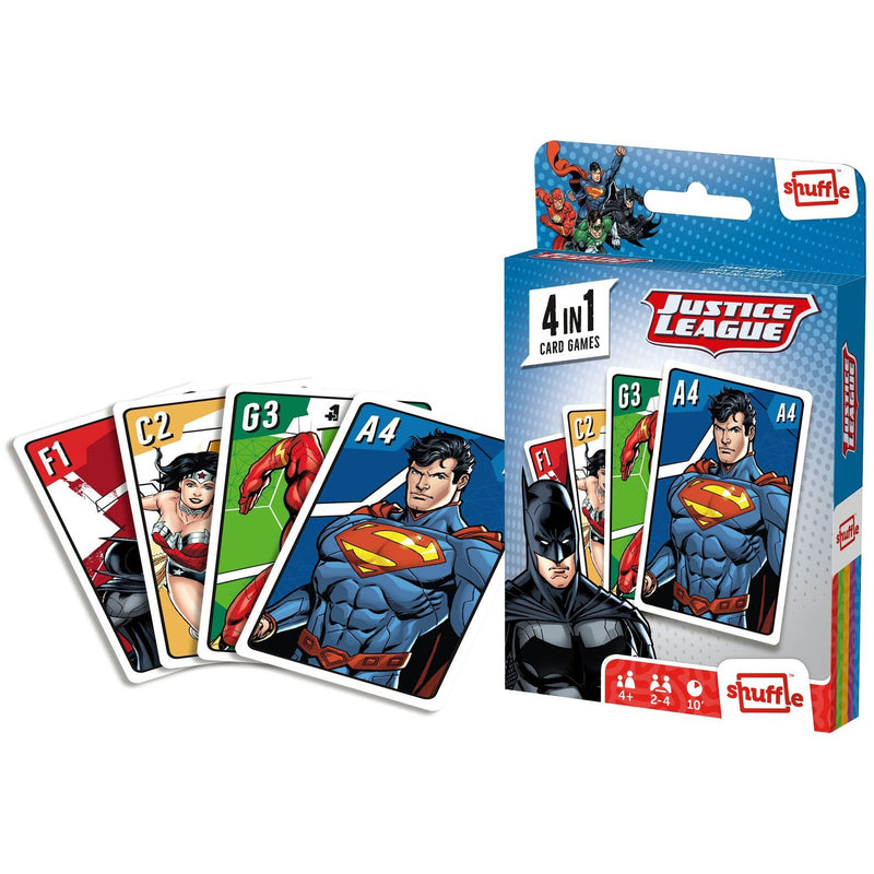 Shuffle - 4 in 1 Justice League Card Game