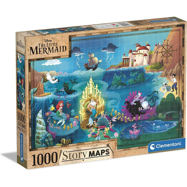 Disney Maps, Little Mermaid - 1,000 pieces
