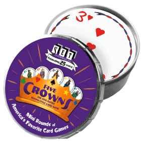 Five Crowns Mini Round Tin