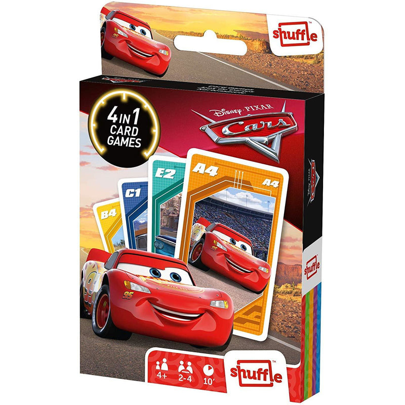 Shuffle - 4 in 1 Disney Cars Card Game