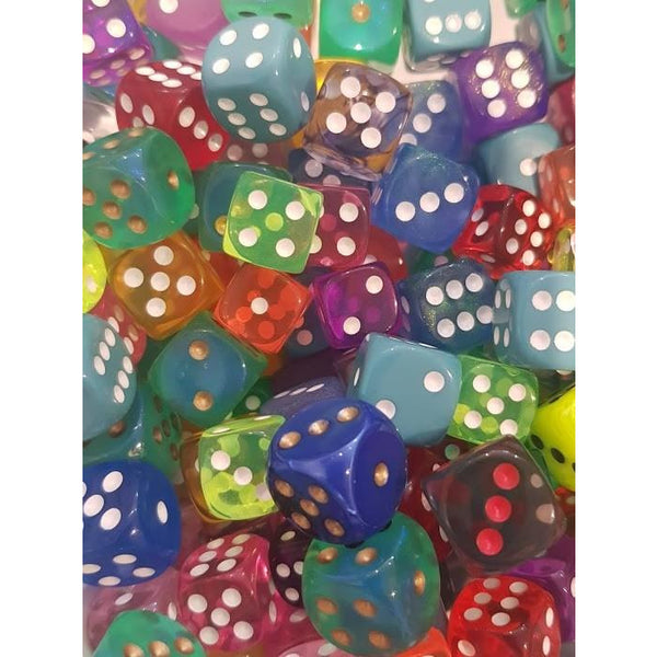 D6 Dice - Pips (Random Colour)