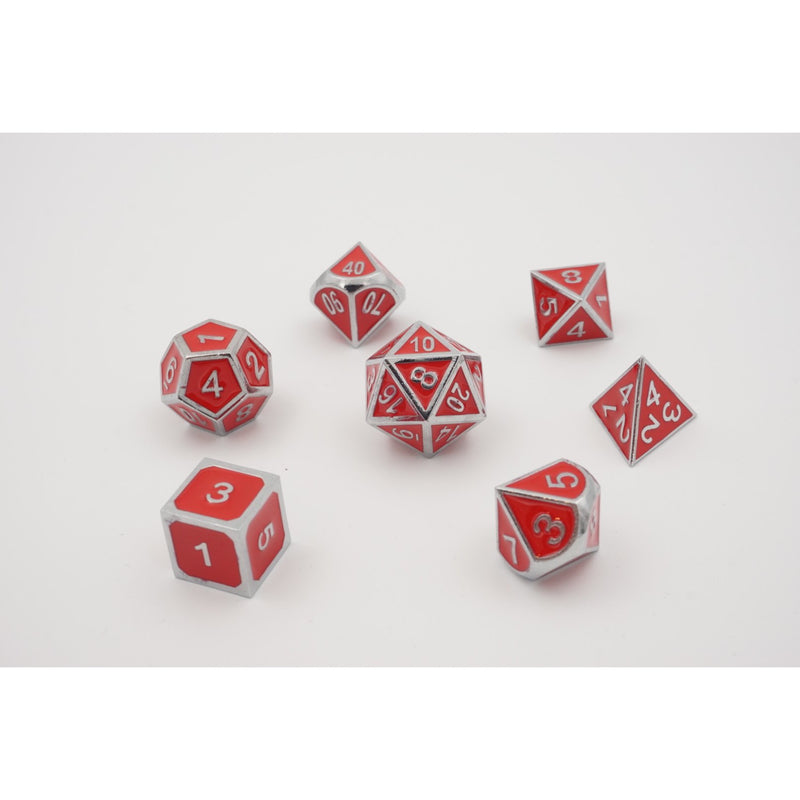 Metal Red/Silver - Dice Set