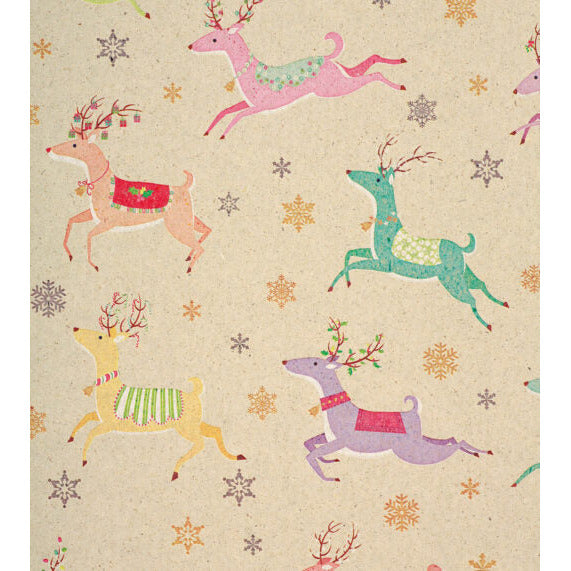 Gift Wrap (per item) - Dancing Reindeer