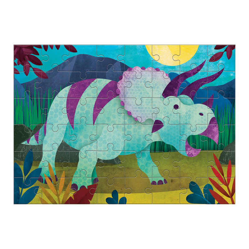 Mini Puzzle, Triceratops - 48 Pieces