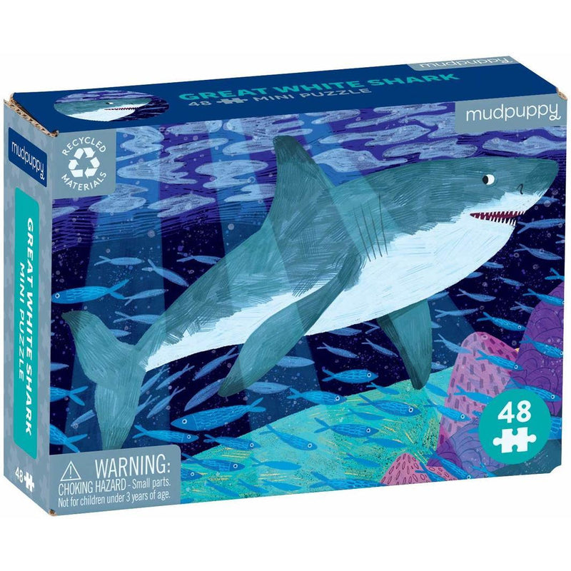Mini Puzzle, Great White Shark  - 48 Pieces