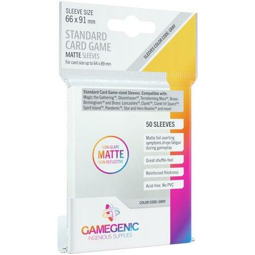 Gamegenic: Matte Sleeves Standard(66mm x 91mm)