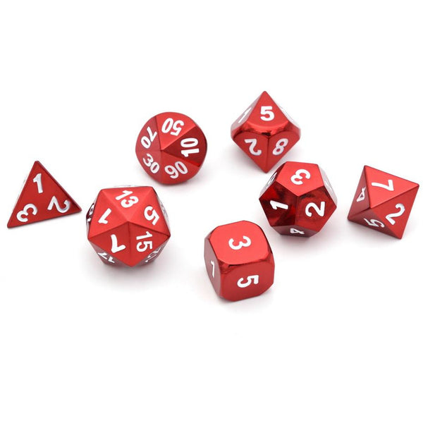 Metal Red - Dice Set