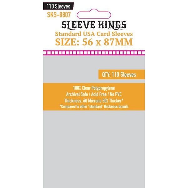 Sleeve Kings Board Game Sleeves Standard USA (56mm x 87mm) - SKS-8807