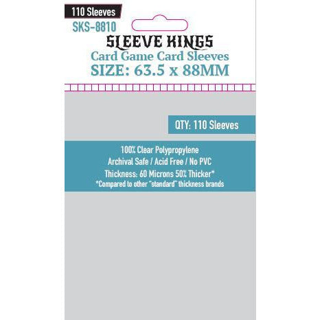 Sleeve Kings Board Game Sleeves Card Game (63.5mm x 88mm) - SKS-8810