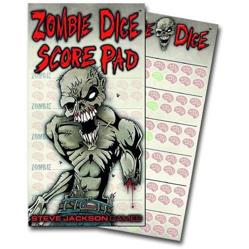 Zombie Dice - replacement score pads