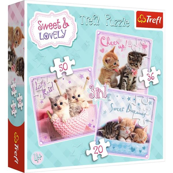 3in1, Sweet kittens - 20, 36 & 50 Pieces