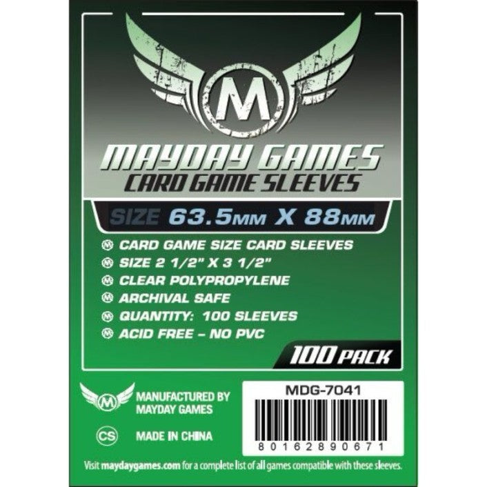 Mayday - Card Game Sleeves (63.5mm x 88mm) - Green