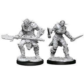 Bugbear Barbarian Male & Bugbear Rogue Female