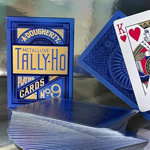 Bicycle Playing Cards - Tally-Ho Metalluxe Blue