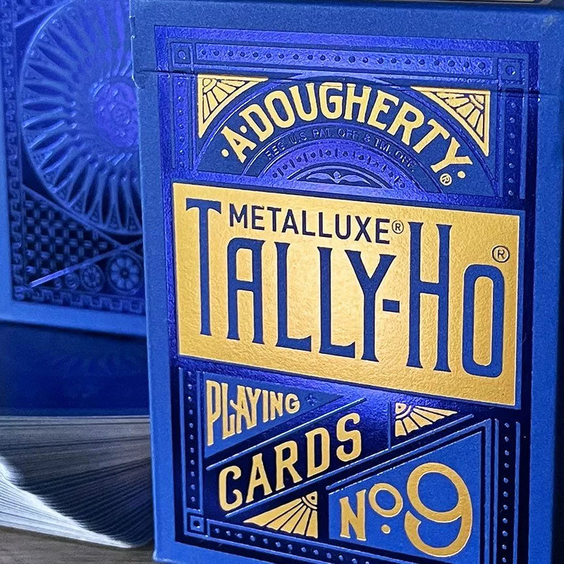 Bicycle Playing Cards - Tally-Ho Metalluxe Blue