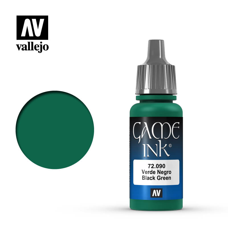 Vallejo Game Ink - Black Green 17 ml