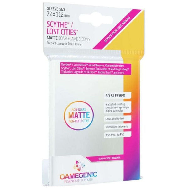Gamegenic: Matte Sleeves Scythe/Lost Cities (72mm x 112mm)