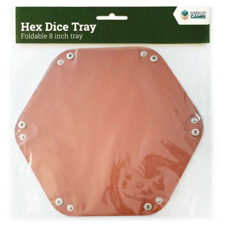 Hex Dice Tray 8" Red