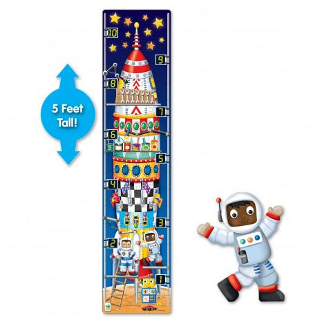 Long and Tall Puzzle, 123 Rocketship - 50+ Pieces