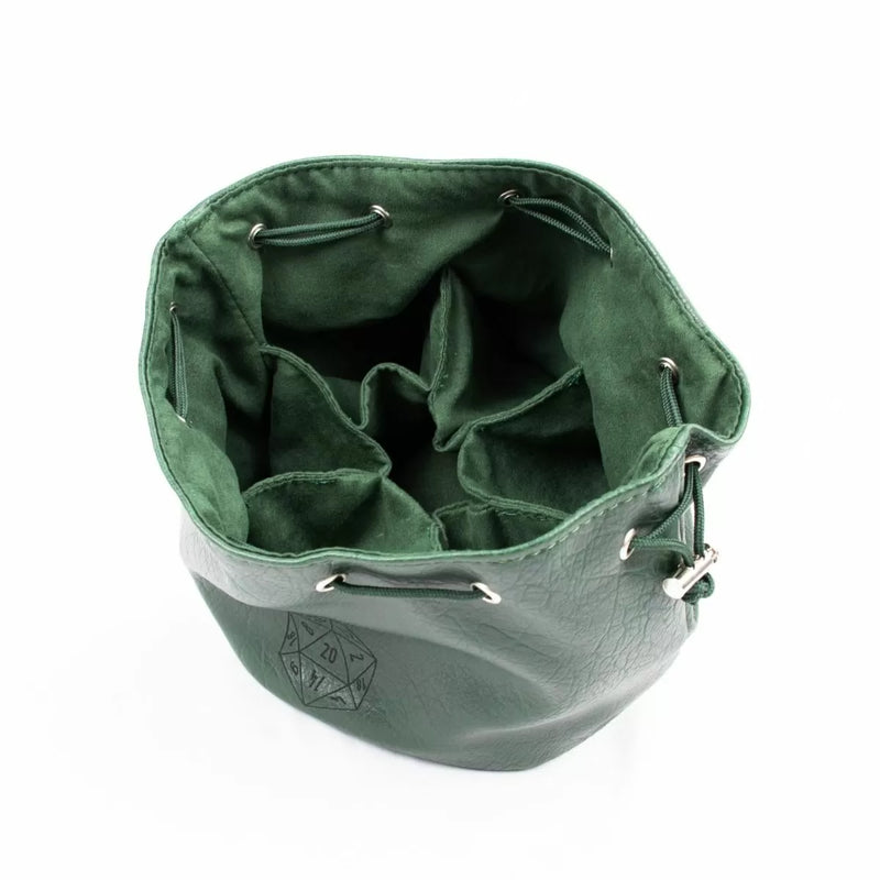 Multipocket Dice Bag Leather - Green