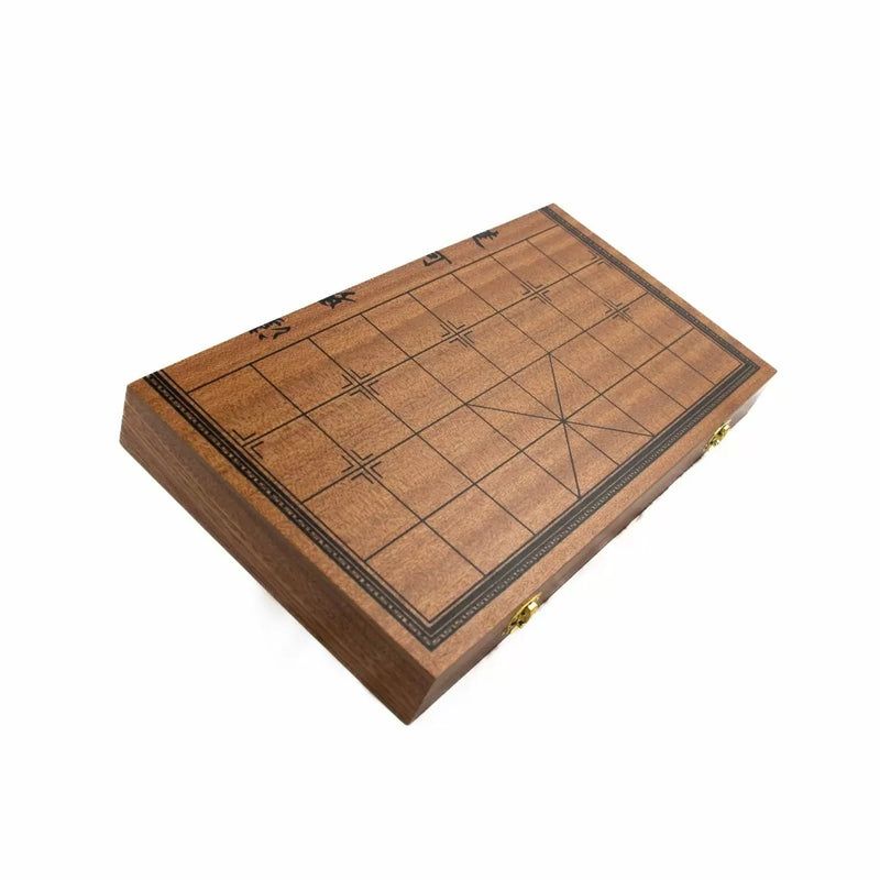 Chinese Chess Set - 35 cm Foldable Wooden Board