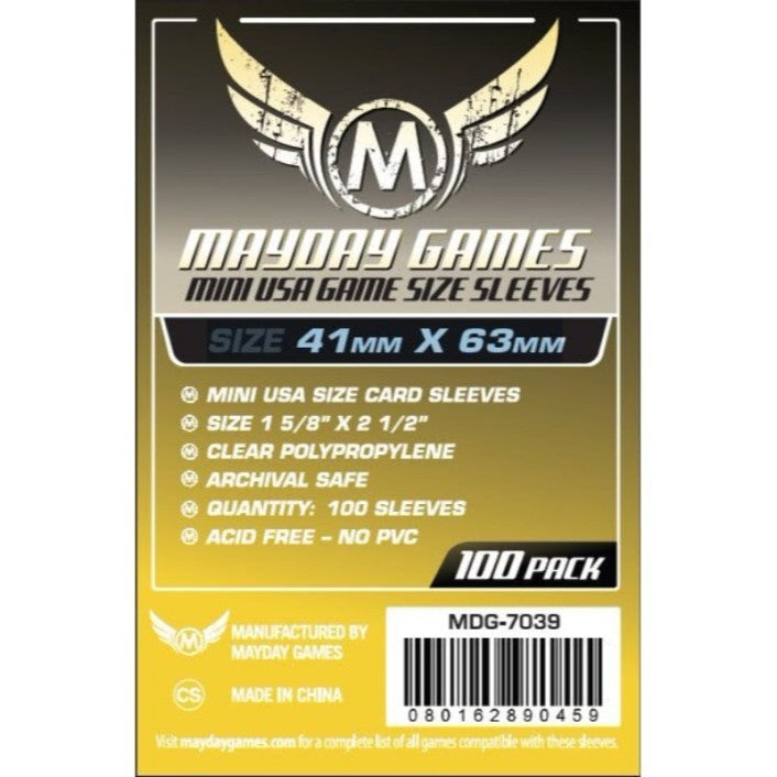 Mayday - Mini USA sleeves (41mm x 63mm) - Yellow