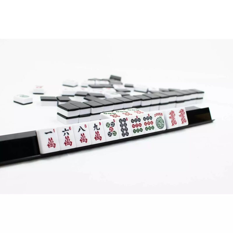 Mahjong Case - American Set w/ Black Tiles and Racks