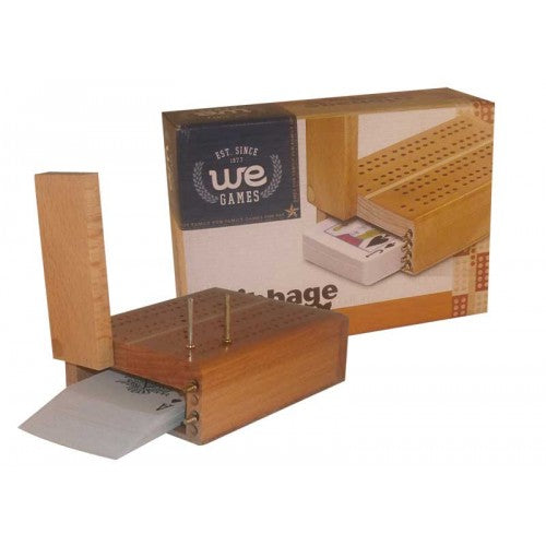 Travel Cribbage, 2 track wood