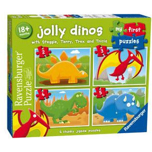 My First Puzzle, Jolly Dinos - 2, 3, 4 & 5 Pieces