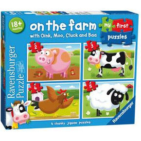 My First Puzzle, On The Farm - 2, 3, 4 & 5 Pieces