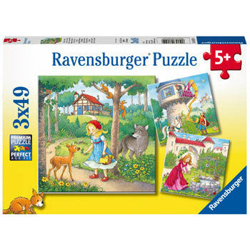 Rapunzel Riding Hood And Frog - 3x49 Pieces