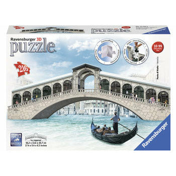 3D Construction, Venice's Rialto Bridge - 216 pieces