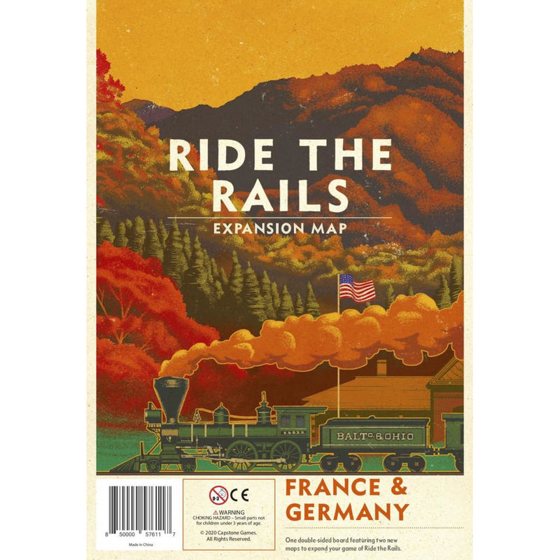 Ride the Rails - France and Germany Map