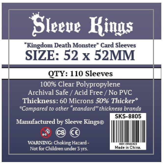 Sleeve Kings Board Game Sleeves Kingdom Death Monster (52mm x 52mm) - SKS-8805