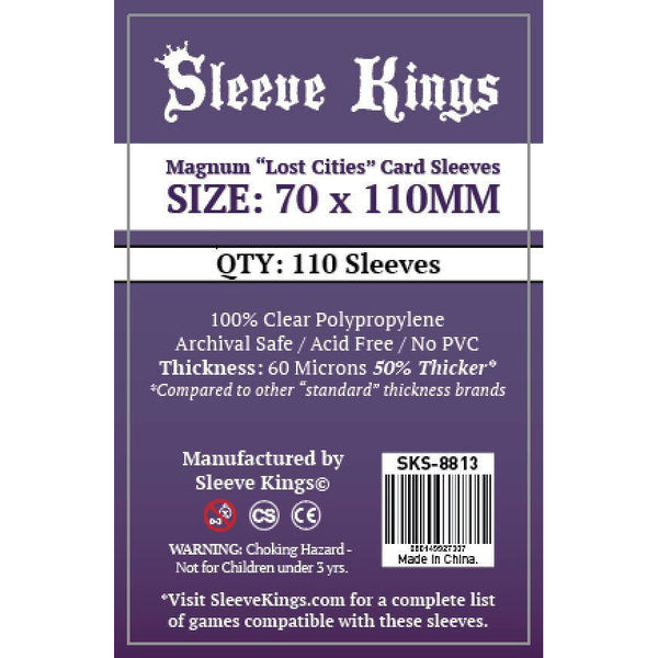 Sleeve Kings Board Game Sleeves Magnum "Lost Cities" (70mm x 110mm) - SKS-8813