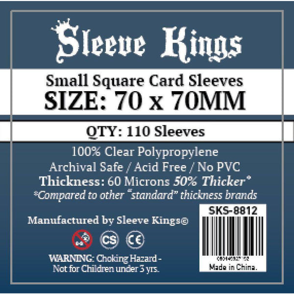 Sleeve Kings Board Game Sleeves Small Square (70mm x 70mm) - SKS-8812